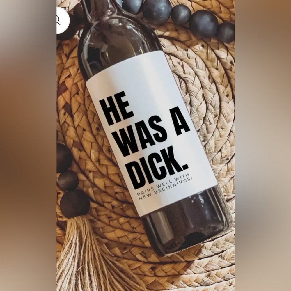 Wine/Bootle Label, Breakup Wine Label